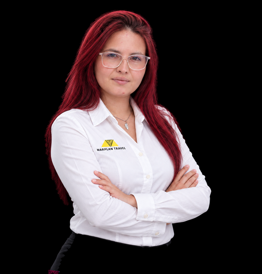 Retrato de Alejandra Arévalo, equipo de Marplan Travel