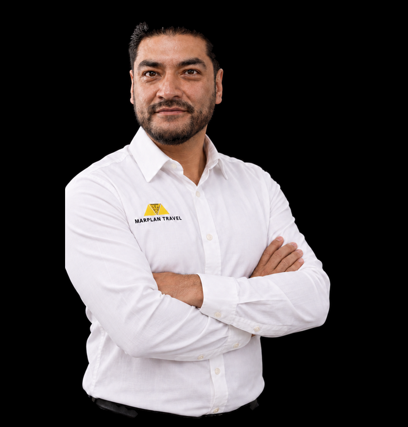 Retrato de Adán Lamas, equipo de Marplan Travel